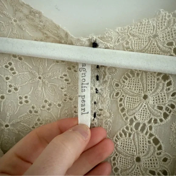 Magnolia Pearl Eyelet Cream Dress - Picture 4 of 7